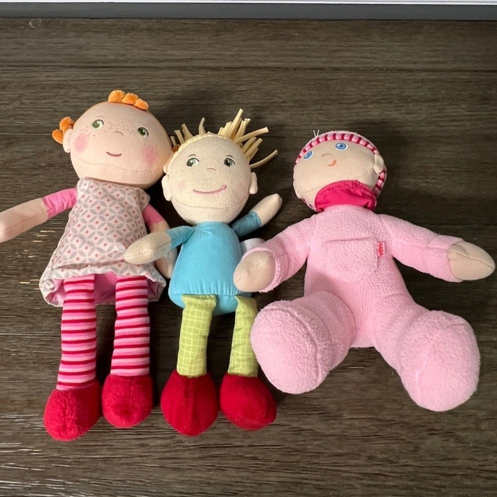 HABA‎ Snug Up Soft Doll Plush Bundle Lot of 3
